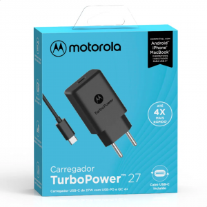 Carregador Motorola TurboPower 27W TYPE-C