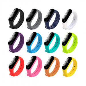 Pulseira Xiaomi Mi Band 3 ou 4 de borracha